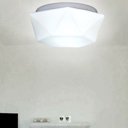 Luminária de cúpula de vidro com diamante branco criativo Absorve