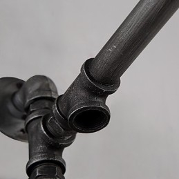 Luminárias de parede de tubo industrial vintage com interruptor Luzes criativas Restaurante Café Bar Decoração iluminação com 1 luz Acabamento pintado