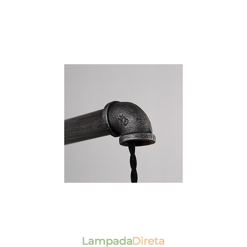 Luminárias de parede de tubo industrial vintage com interruptor Luzes criativas Restaurante Café Bar Decoração iluminação com 1 luz Acabamento pintado