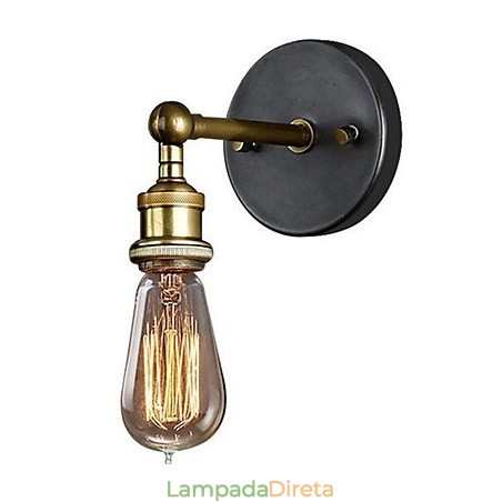 Luminária de cabeça de cobre simples para corredor de parede de vila americana Luminária de cabeça de cobre simples para corredor de parede de vila americana