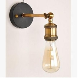 Luminária de cabeça de cobre simples para corredor de parede de vila americana
