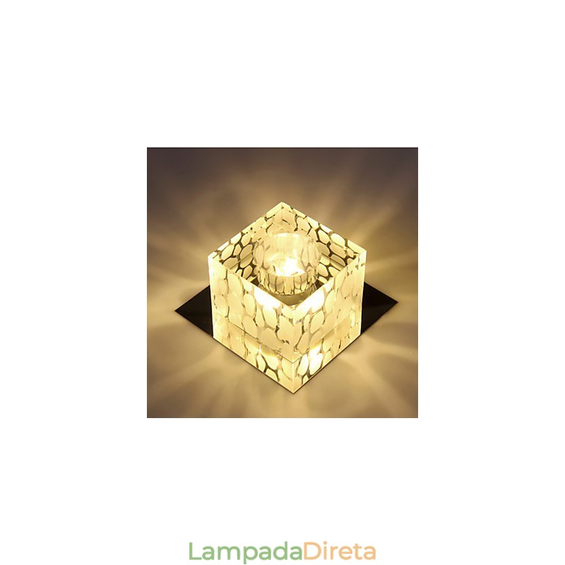 Lâmpada de cristal Smd CreativeTube Spotlight Absorve luz de cúpula