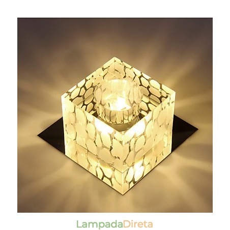 Lâmpada de cristal Smd CreativeTube Spotlight Absorve luz de cúpula Lâmpada de cristal Smd CreativeTube Spotlight Absorve luz de cúpula