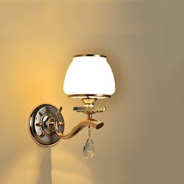 Recurso eletrogalvanizado contemporâneo moderno para arandelas de parede de luz ambiente de cristal