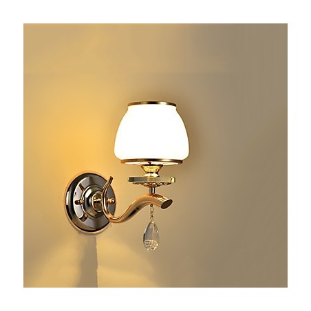 Recurso eletrogalvanizado contemporâneo moderno para arandelas de parede de luz ambiente de cristal Recurso eletrogalvanizado contemporâneo moderno para arandelas de parede de luz ambiente de cristal