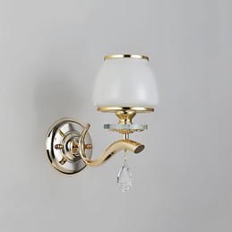 Recurso eletrogalvanizado contemporâneo moderno para arandelas de parede de luz ambiente de cristal