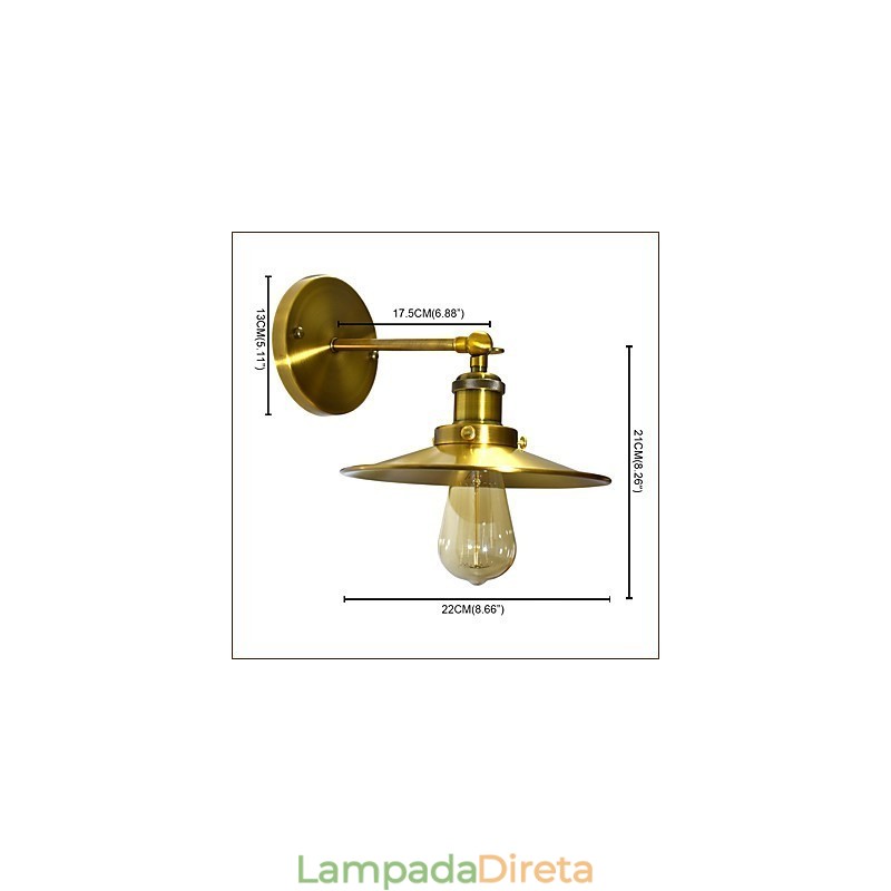 Rustic Lodge Traditional Classic Latão Recurso para Downlight Arandelas de Parede Luz de Parede