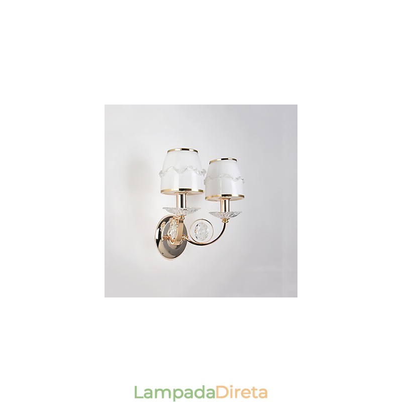 Luminária de parede moderna contemporânea galvanizada para proteção ocular, arandela de luz ambiente, luminária de parede