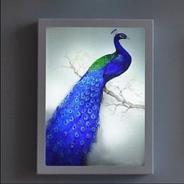 Pintura moderna contemporânea integrada, recurso de pintura contemporânea para arandelas de parede com luz ambiente
