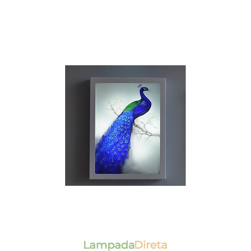 Pintura moderna contemporânea integrada, recurso de pintura contemporânea para arandelas de parede com luz ambiente