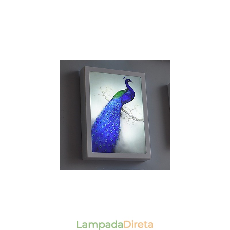 Pintura moderna contemporânea integrada, recurso de pintura contemporânea para arandelas de parede com luz ambiente