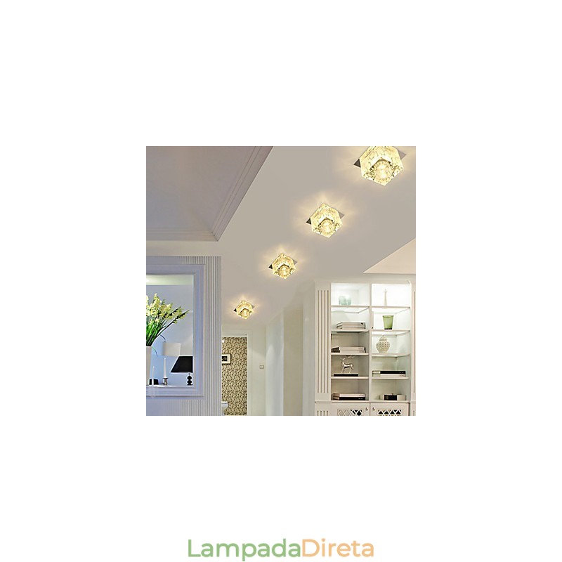 Lâmpada de cristal Smd CreativeTube Spotlight Absorve luz de cúpula