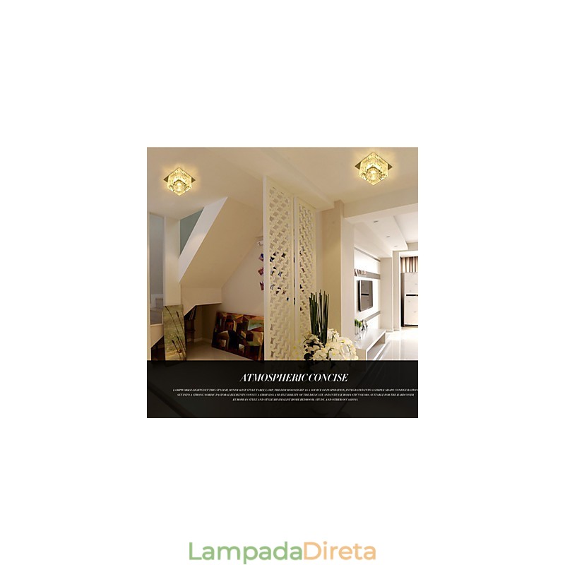 Lâmpada de cristal Smd CreativeTube Spotlight Absorve luz de cúpula
