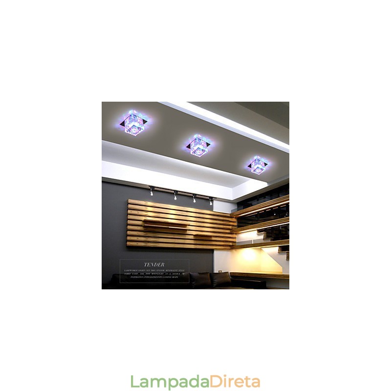 Lâmpada de cristal Smd CreativeTube Spotlight Absorve luz de cúpula