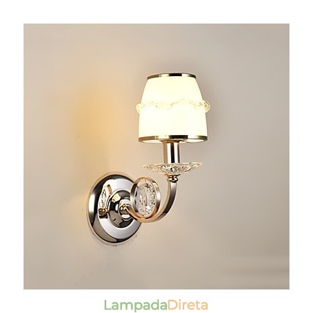 Luminária de parede moderna contemporânea galvanizada para proteção ocular, arandela de luz ambiente, luminária de parede Luminária de parede moderna contemporânea galvanizada para proteção ocular, arandela de luz ambiente, luminária de parede