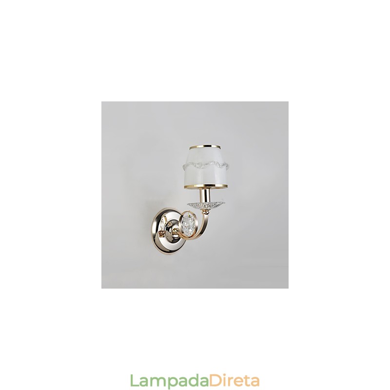 Luminária de parede moderna contemporânea galvanizada para proteção ocular, arandela de luz ambiente, luminária de parede