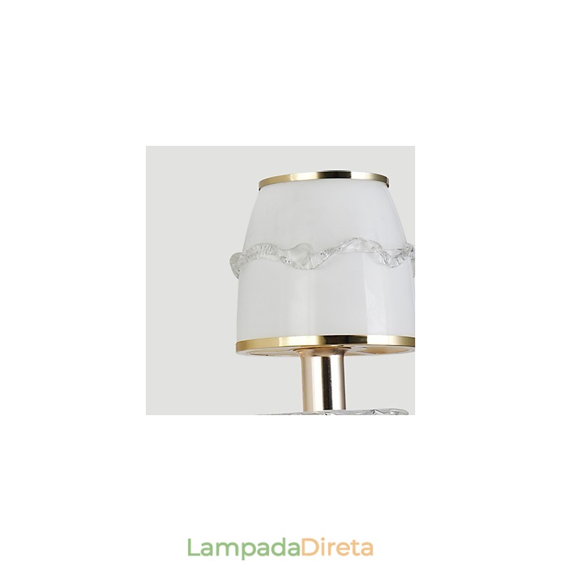 Luminária de parede moderna contemporânea galvanizada para proteção ocular, arandela de luz ambiente, luminária de parede