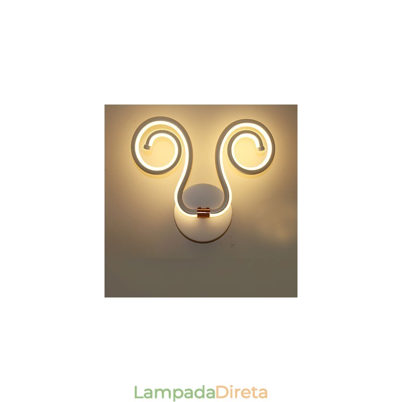 Luminária de parede de alumínio simples e moderna, luminárias criativas de cabeceira para corredor
