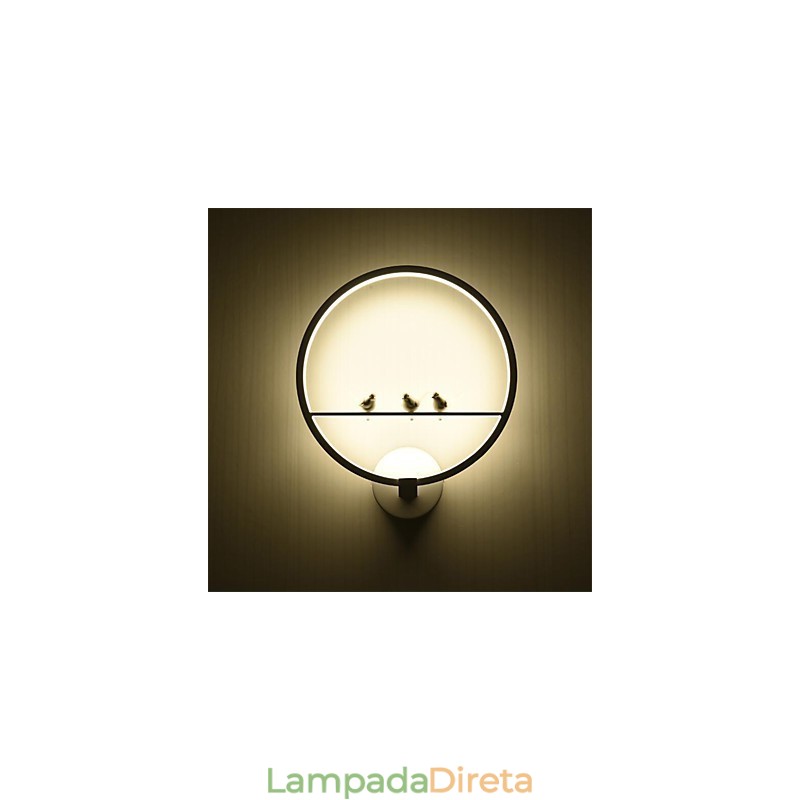 Arandelas de parede modernas e contemporâneas integradas para estilo mini, luz ambiente, luz de parede