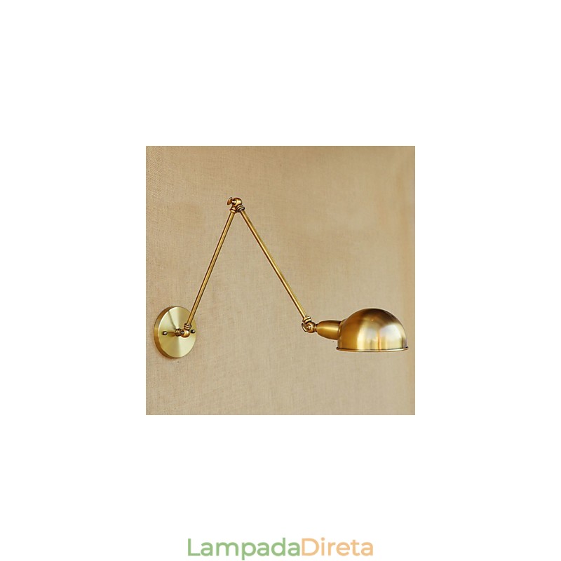 Recurso moderno contemporâneo retrô galvanizado para proteção ocular de braço oscilante, luz ambiente