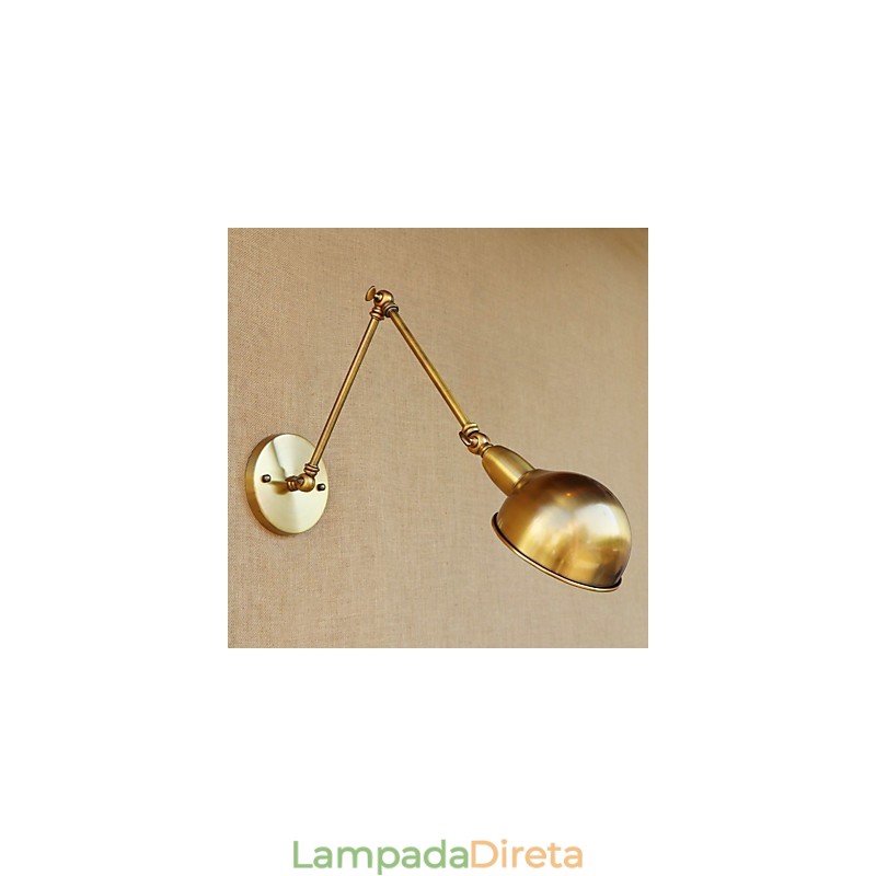 Recurso moderno contemporâneo retrô galvanizado para proteção ocular de braço oscilante, luz ambiente