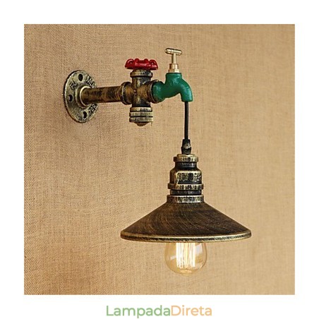 Novidade Country Recurso de pintura retrô para arandelas de parede de luz ambiente estilo mini Novidade Country Recurso de pintura retrô para arandelas de parede de luz ambiente estilo mini