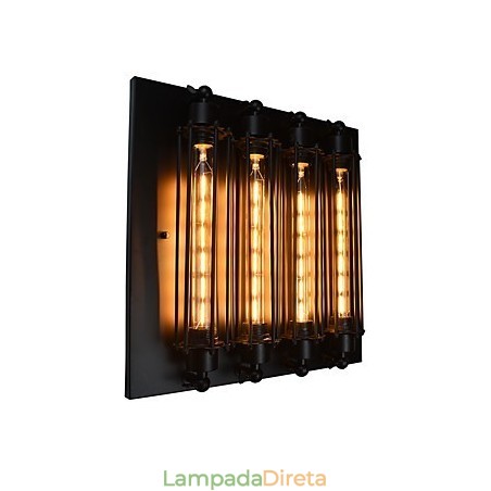 Luminária de parede Arandelas de parede Luminária de parede de ferro 4 em um Luminária de parede Luminária de parede Arandelas de parede Luminária de parede de ferro 4 em um Luminária de parede
