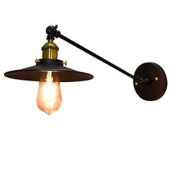 Luminária de parede Buzz Wall Iron Lâmpada de sabre de luz preta muda na parede