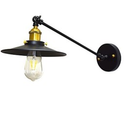 Luminária de parede Buzz Wall Iron Lâmpada de sabre de luz preta muda na parede