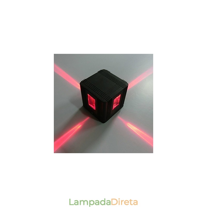 Luminária de parede de alumínio moderna com montagem embutida, decoração de parede