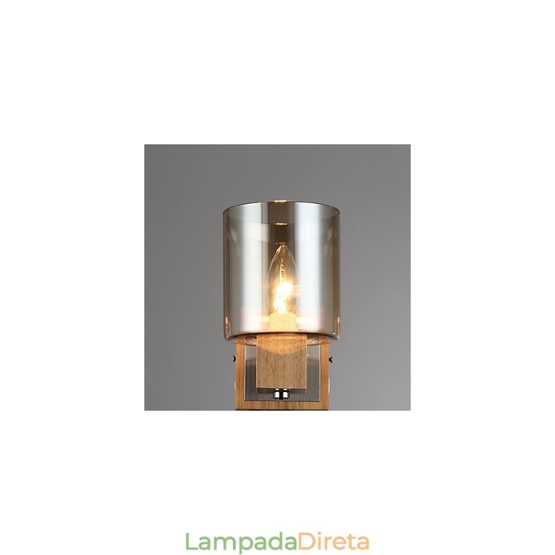 Luminária de parede de vidro Moderna Contemporânea Outros Característica para Estilo Mini Arandelas de parede de luz ambiente Luminária de parede
