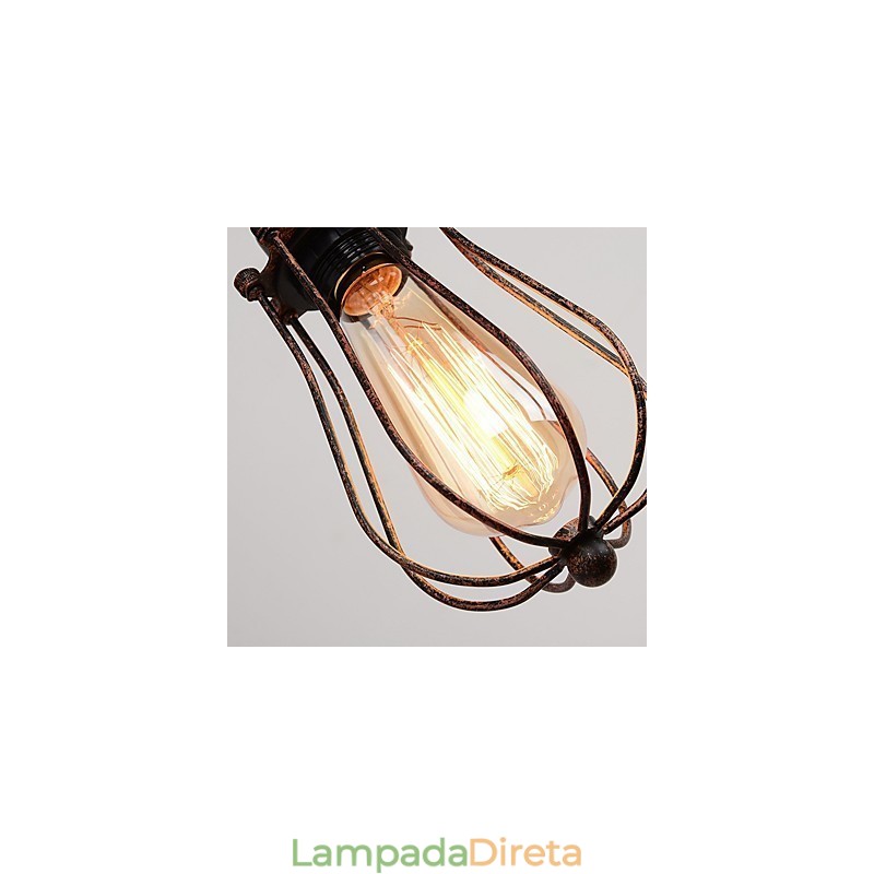 Luminária de parede de ferro retrô industrial personalidade criativa luminária de parede com polia elevatória