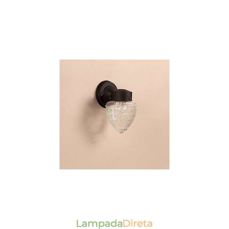Acabamento em óxido preto contemporâneo moderno para arandelas de parede estilo mini com luz ambiente