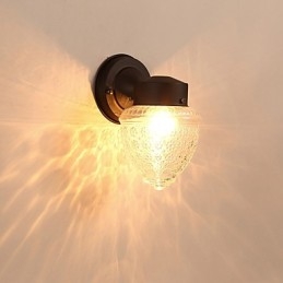Acabamento em óxido preto contemporâneo moderno para arandelas de parede estilo mini com luz ambiente