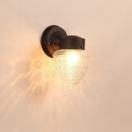 Acabamento em óxido preto contemporâneo moderno para arandelas de parede estilo mini com luz ambiente