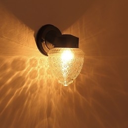 Acabamento em óxido preto contemporâneo moderno para arandelas de parede estilo mini com luz ambiente
