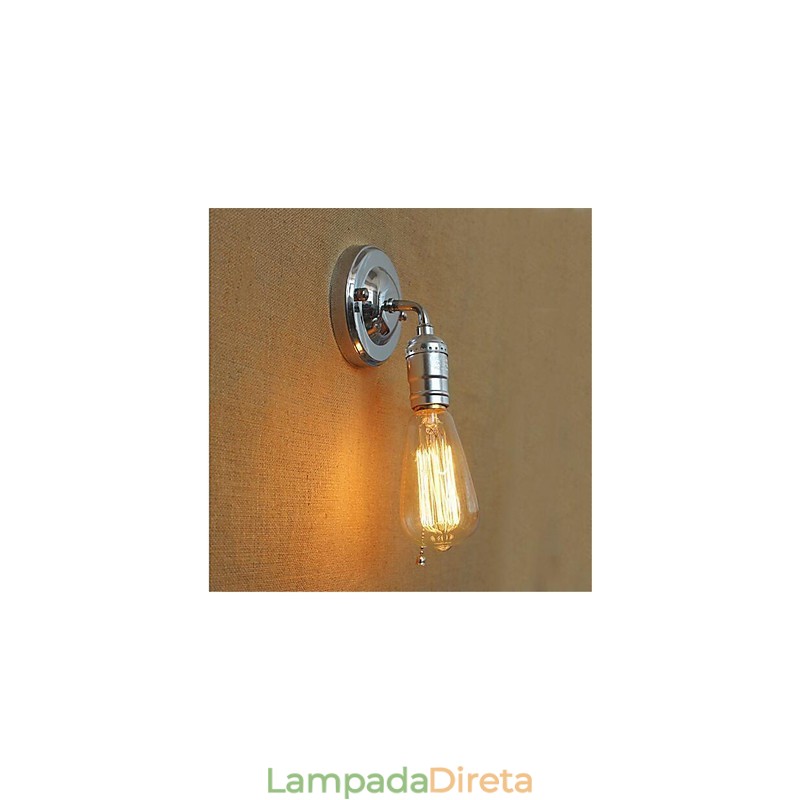 Recurso de pintura retrô para arandelas de parede com braço oscilante estilo mini, luz ambiente, luz de parede