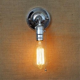 Recurso de pintura retrô para arandelas de parede com braço oscilante estilo mini, luz ambiente, luz de parede