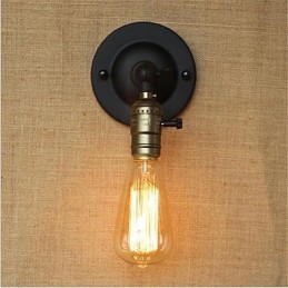 Recurso de pintura retrô para arandelas de parede com braço oscilante estilo mini, luz ambiente, luz de parede