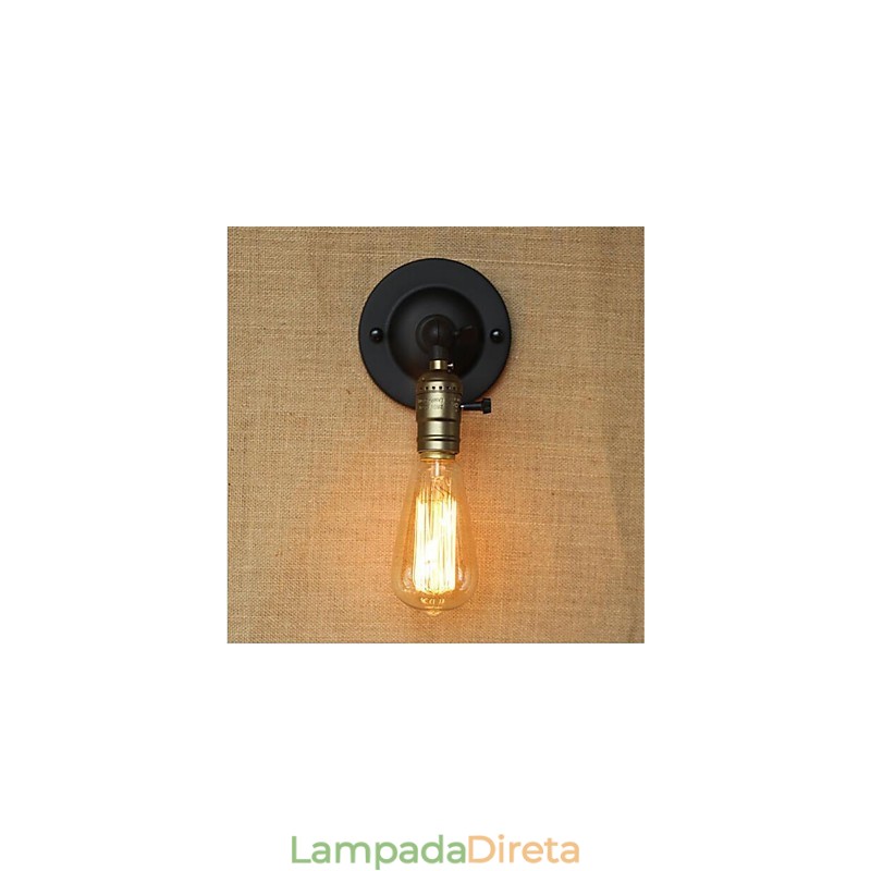 Recurso de pintura retrô para arandelas de parede com braço oscilante estilo mini, luz ambiente, luz de parede