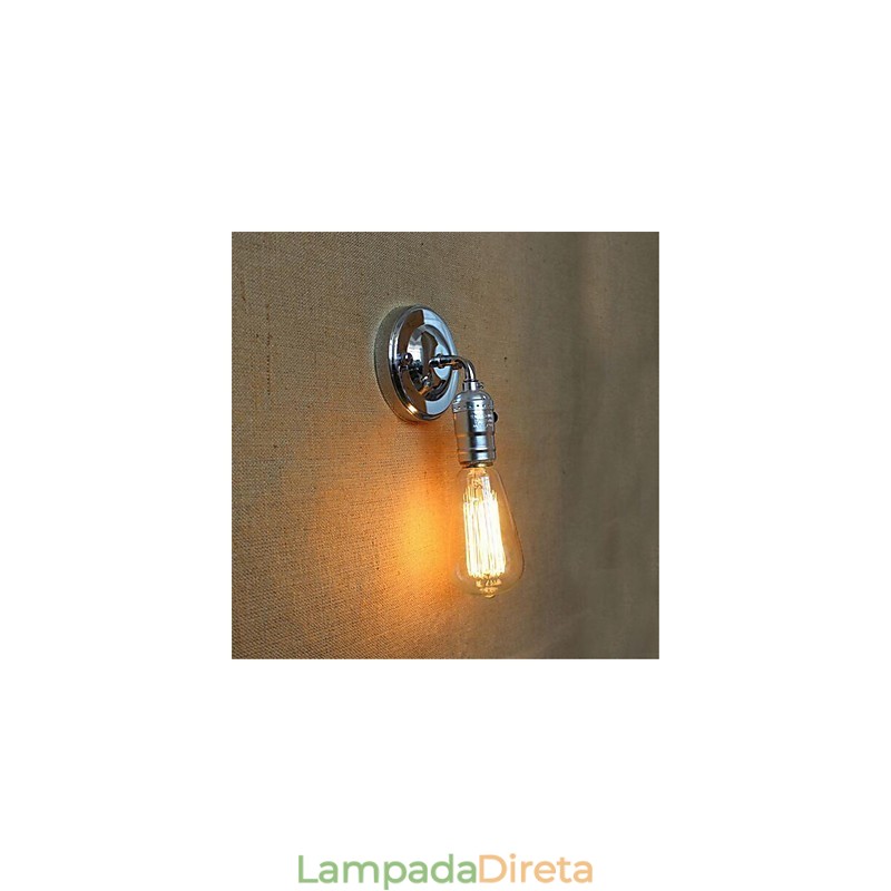 Recurso de pintura retrô para arandelas de parede com braço oscilante estilo mini, luz ambiente, luz de parede