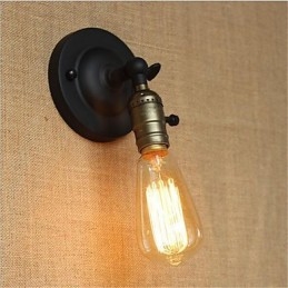 Recurso de pintura retrô para arandelas de parede com braço oscilante estilo mini, luz ambiente, luz de parede