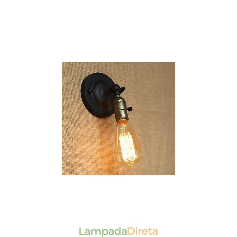 Recurso de pintura retrô para arandelas de parede com braço oscilante estilo mini, luz ambiente, luz de parede