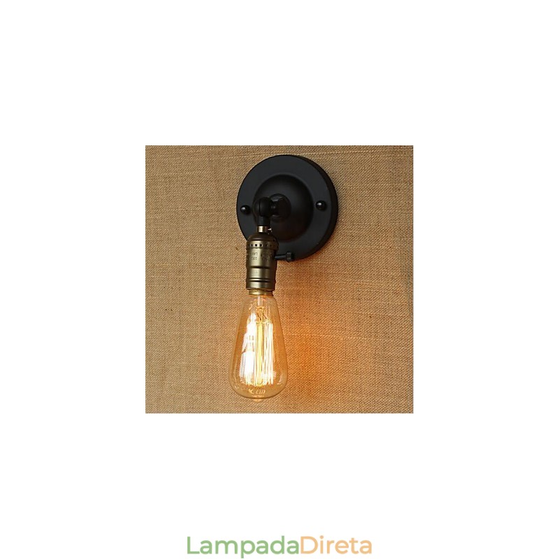 Recurso de pintura retrô para arandelas de parede com braço oscilante estilo mini, luz ambiente, luz de parede