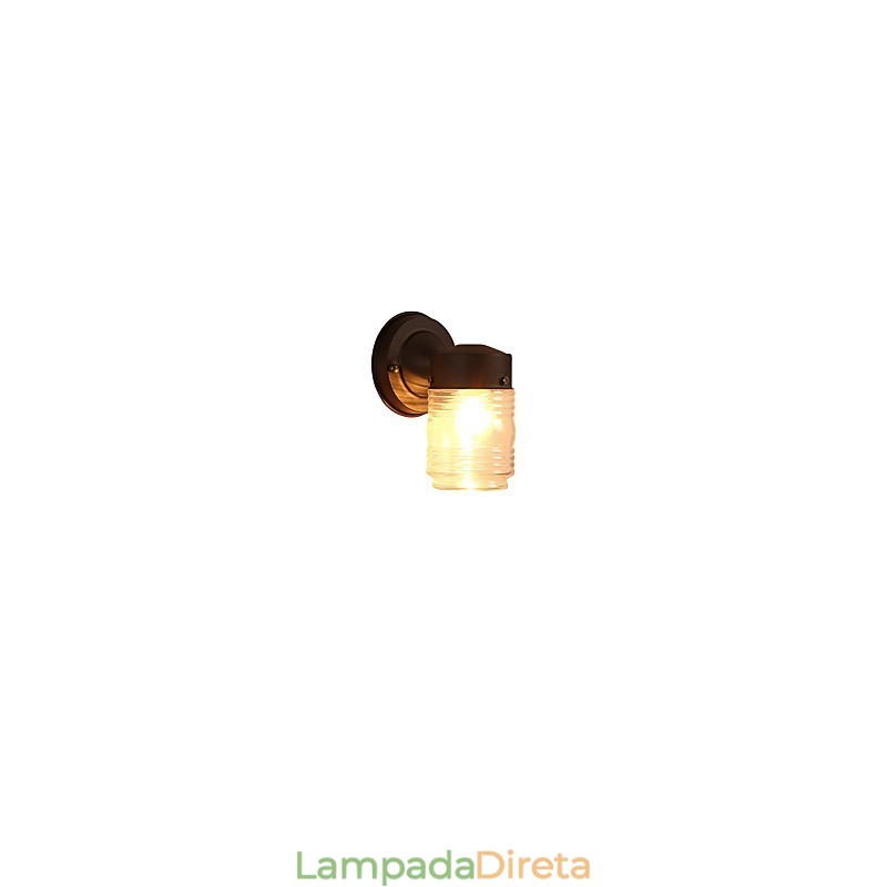 Luminária de parede moderna contemporânea com acabamento em óxido preto para arandelas de parede com luz ambiente estilo mini