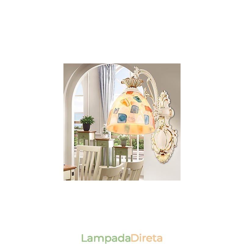 Pintura rústica de chalé para arandelas de parede downlight