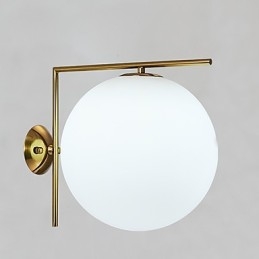 Luminária de parede moderna contemporânea em ouro rosa com luz ambiente