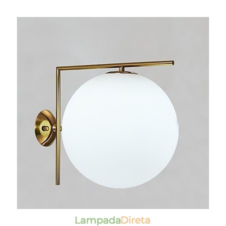 Luminária de parede moderna contemporânea em ouro rosa com luz ambiente Luminária de parede moderna contemporânea em ouro rosa com luz ambiente
