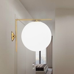 Luminária de parede moderna contemporânea em ouro rosa com luz ambiente