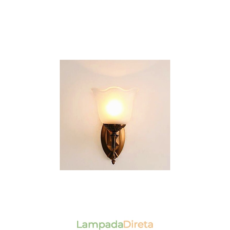 Luminárias de parede estilo europeu ou americano, modernas e contemporâneas, galvanizadas, para proteção dos olhos